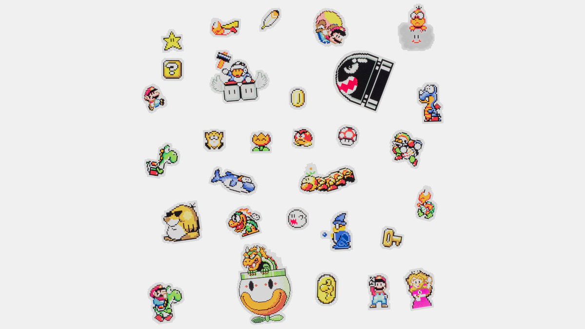 Nintendo TOKYOグッズ】「フレークシール」は、タイトルごとに全30種