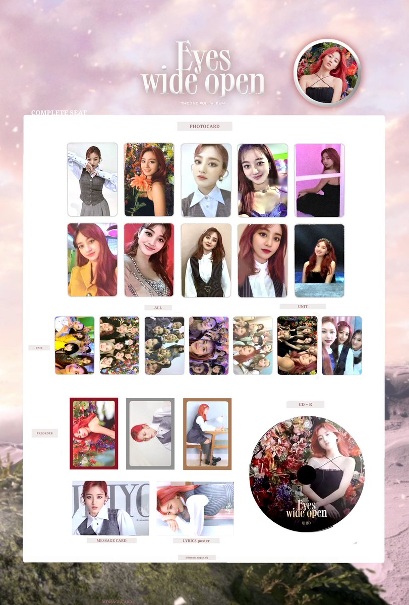 ALL COMPLETE set🌷・ #eyeswideopen photocard list リスト SANA
