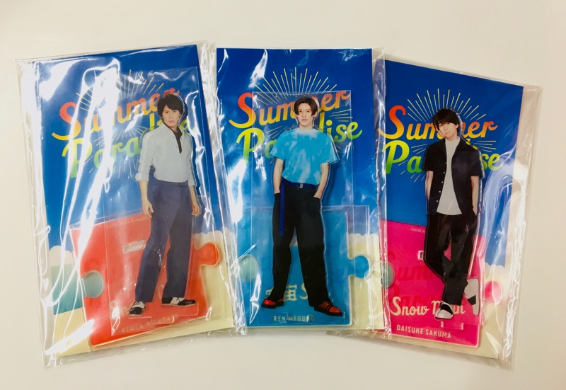 SnowMan 目黒蓮くんのサマパラ2018のアクリルスタンドがやってきました