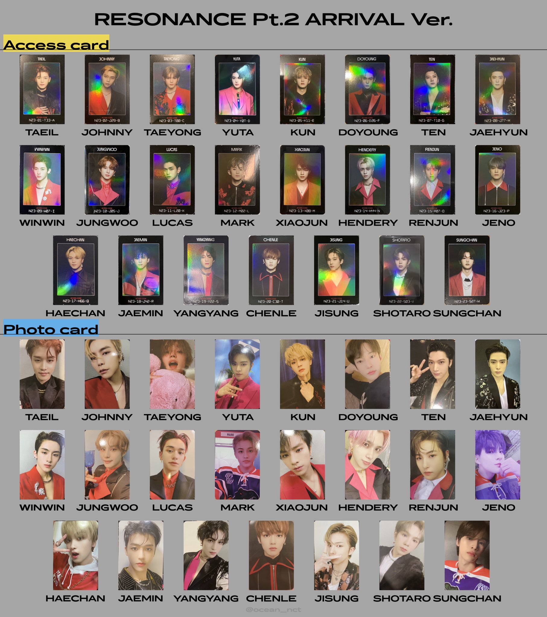 NCT ヘチャン トレカ 2020 pt.2