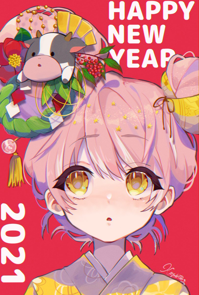 遅くなったけど、あけましておめでとう絵🖌 #イラスト