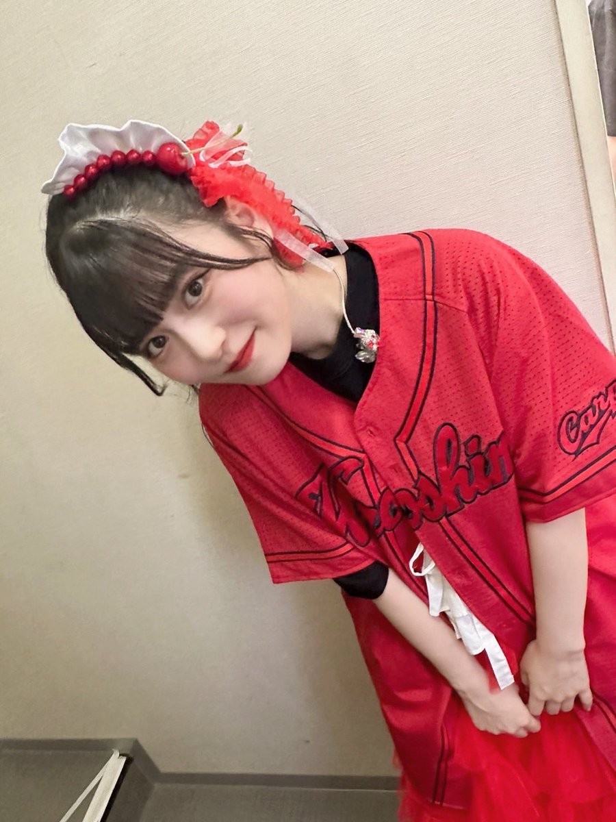 広島といえば〜❓⚾️🔥 昨日の広島公演のアンコールでは 赤色担当の