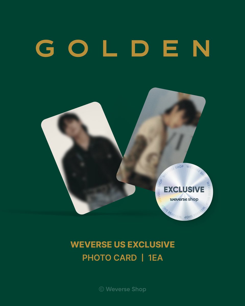 🔊Weverse Shop USA Special Gifts for #JungKook Solo Album [GOLDEN