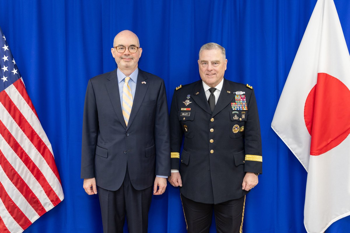 最高のタイミングで米統合参謀本部議長のミリー陸軍大将をお迎えしま