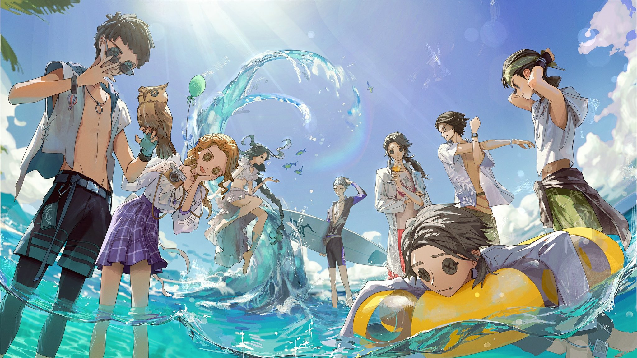 IdentityV 作曲家 夏コミC102サマーダイブ 限定缶バッジ 第五人格