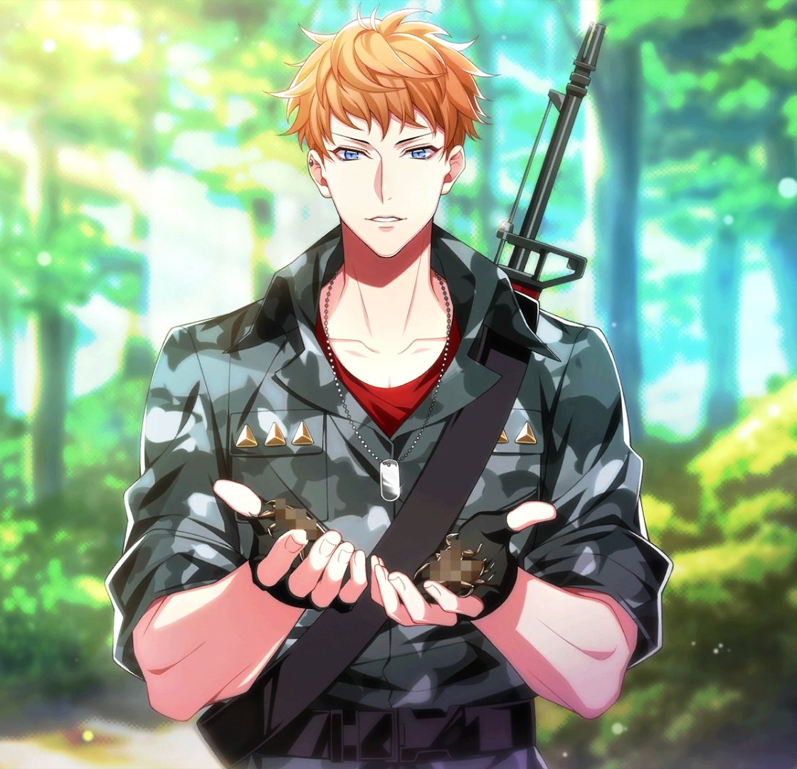 初イベントでモザイクをかけた昆虫を持った毒島メイソン理鶯を報酬にし