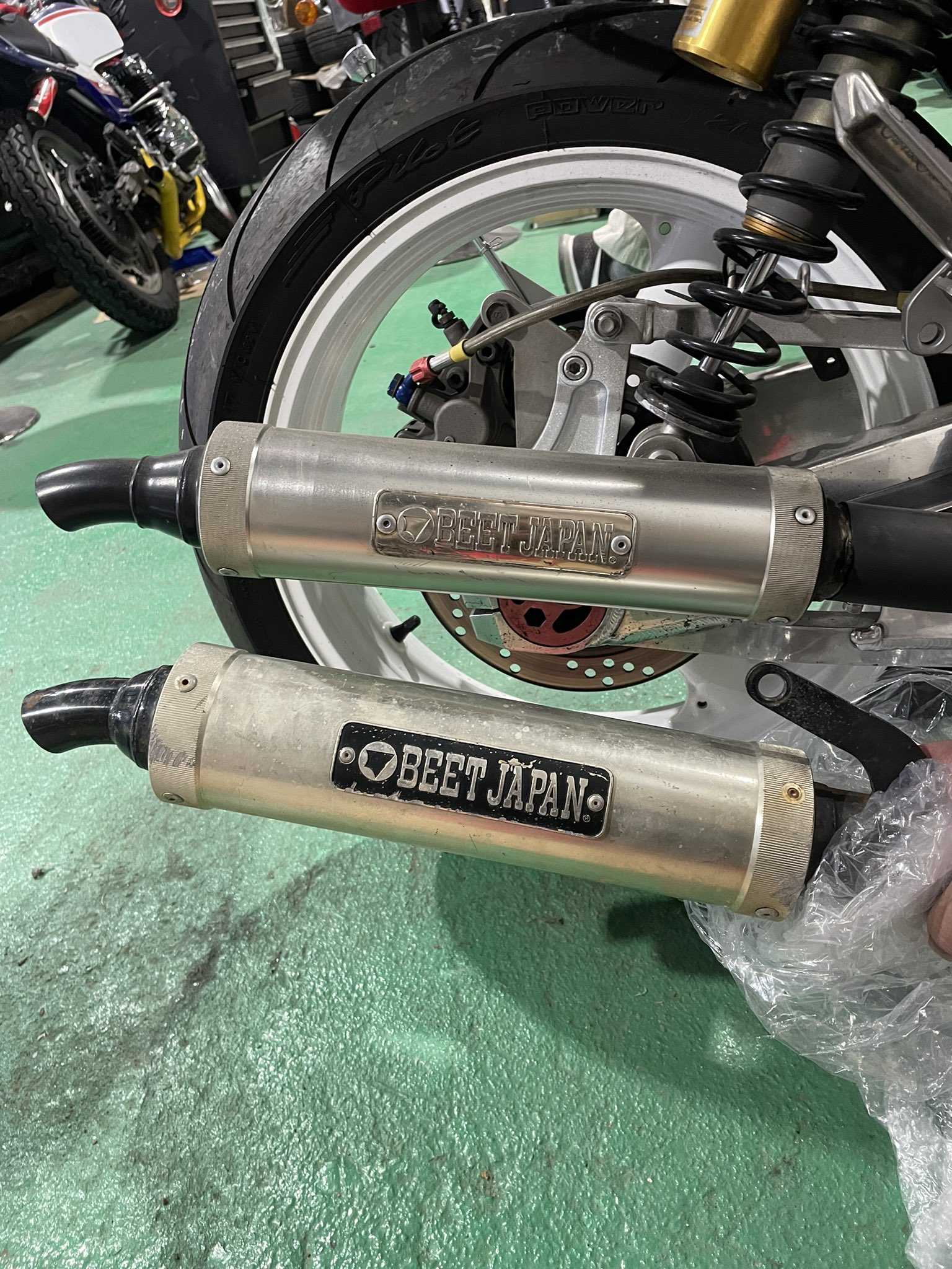 BEETバックファイヤー 本物 当時 マフラー gpz400r fx400r