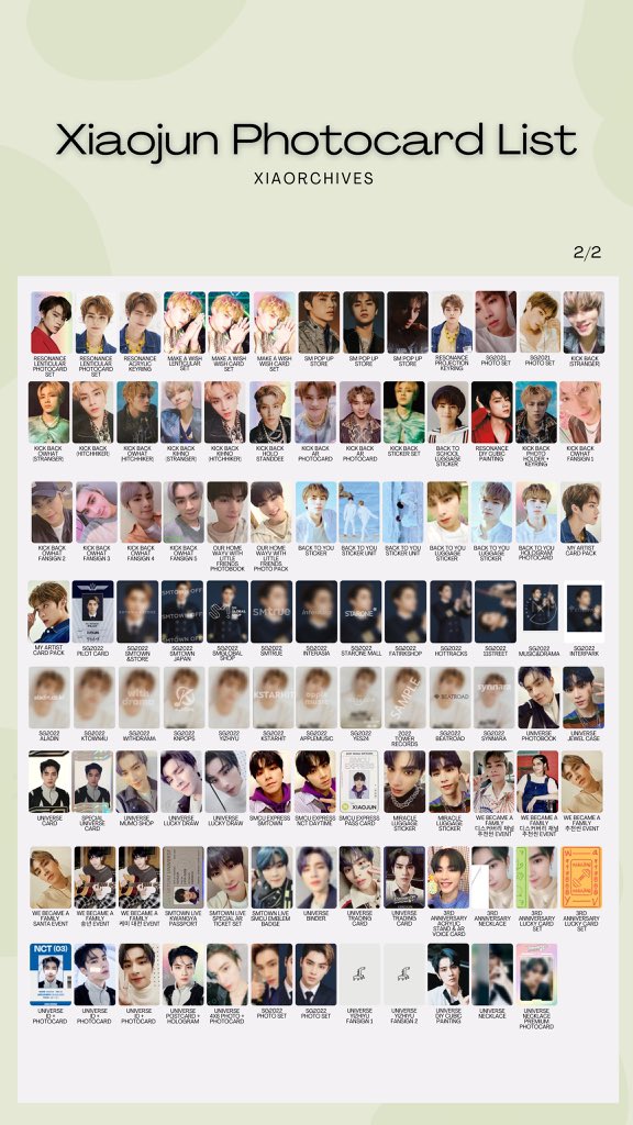 WAYV 威神 トレカ一覧 トレカリスト 保存用 🐉シャオジュン🐉 2022/03