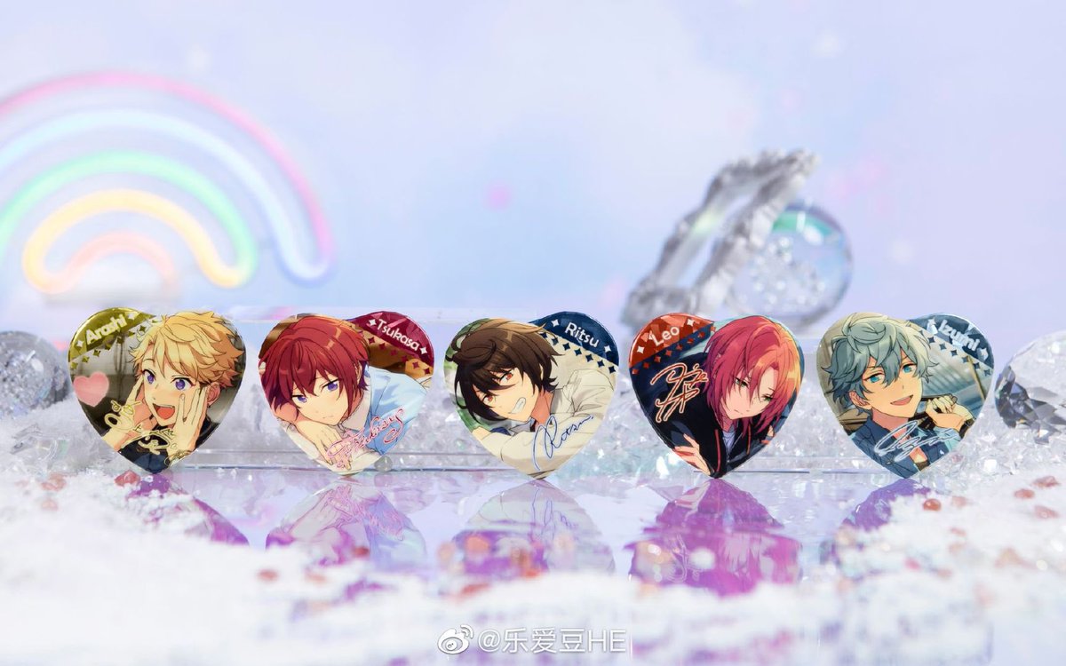あんスタ 中国 宝石心晴缶ハート缶バッジ 実物図公開 綺麗(⁎⁍̴̆Ɛ⁍̴̆⁎)
