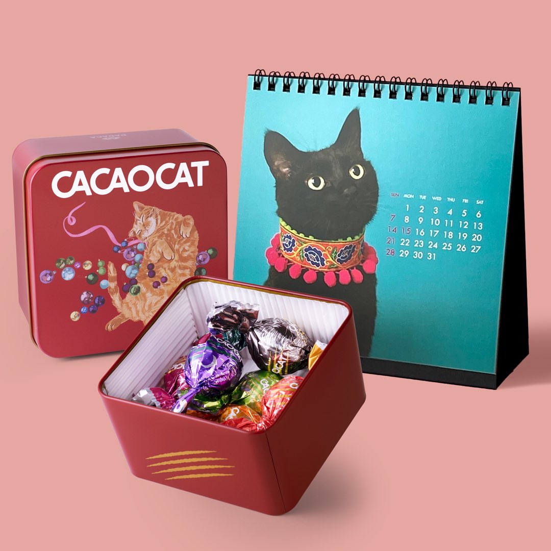 新発売👏】 CACAOCATの人気パッケージ ジュウハンくんのカレンダーと