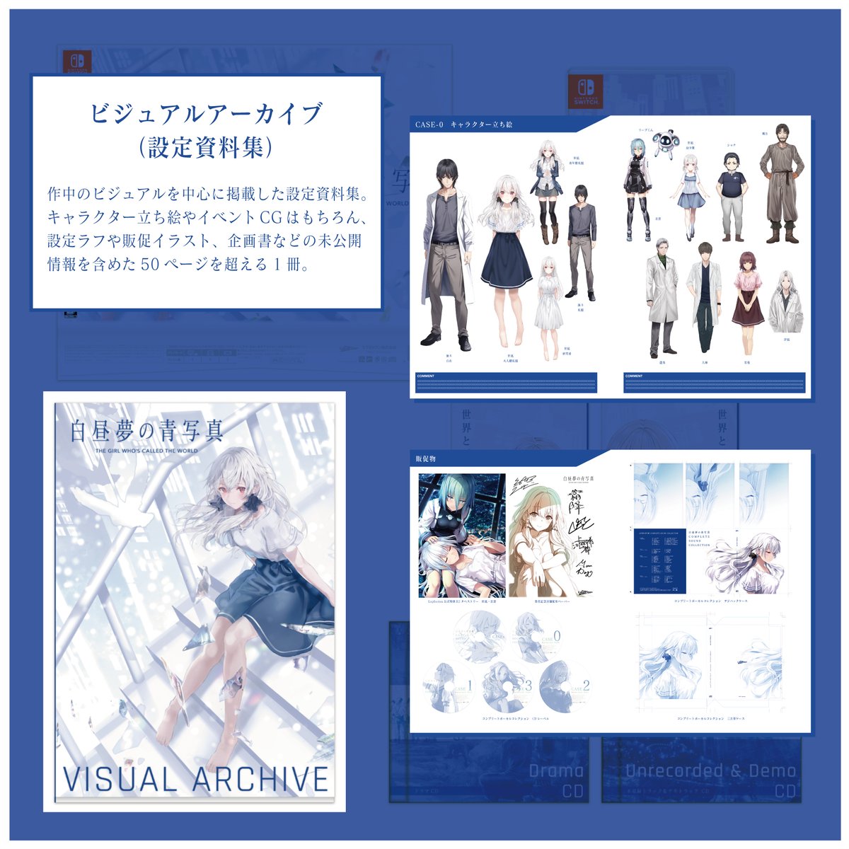 Switch版白昼夢の青写真のコレクターズボックスの詳細を公開しました