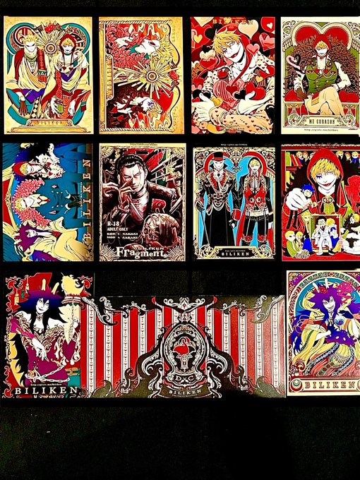 ポストカード大のイラスト集です。（倉庫発送仕様〉 裏表印刷のカード