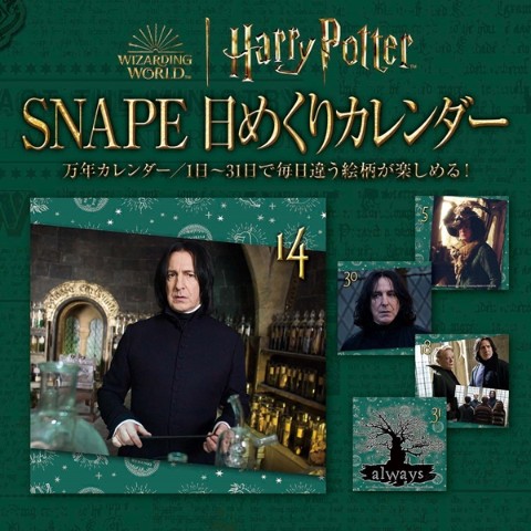 セブルス スネイプ ハリーポッター 日めくりカレンダー 万年カレンダー