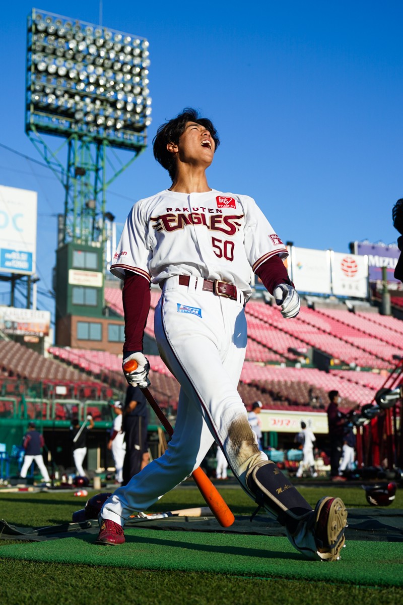 青空へ…!!⚾ #武藤敦貴 #RakutenEagles #秋季キャンプ