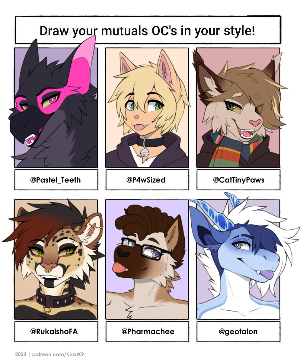 Some lovely characters I got the chance to draw 👀