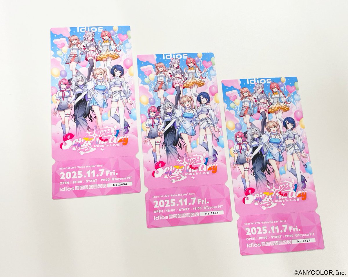 ◇┈ #Idios_1stLIVE_Day1 ┈◇ ━メモリアルチケット配布スタート
