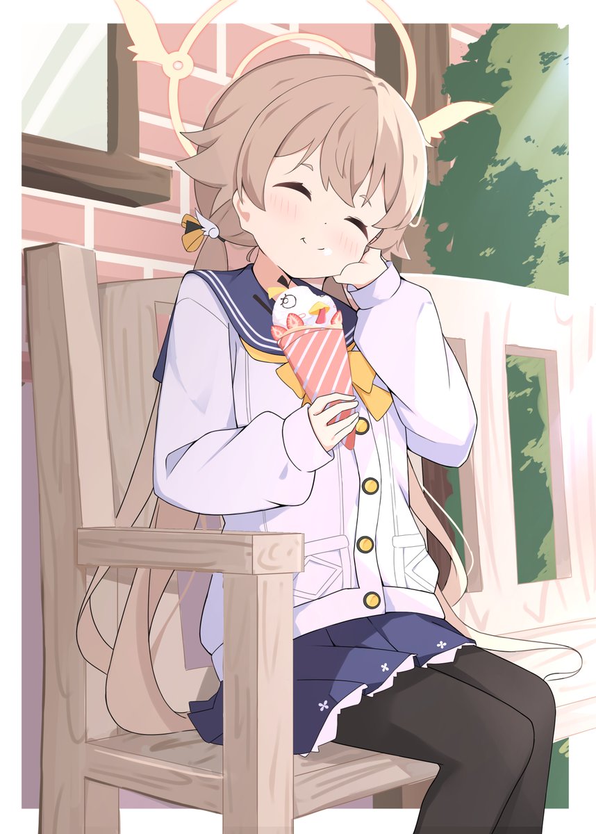 阿慈谷ヒフミ(ブルアカ) 「ヒフミ(*^-^*) #ブルアカ」|よいのイラスト