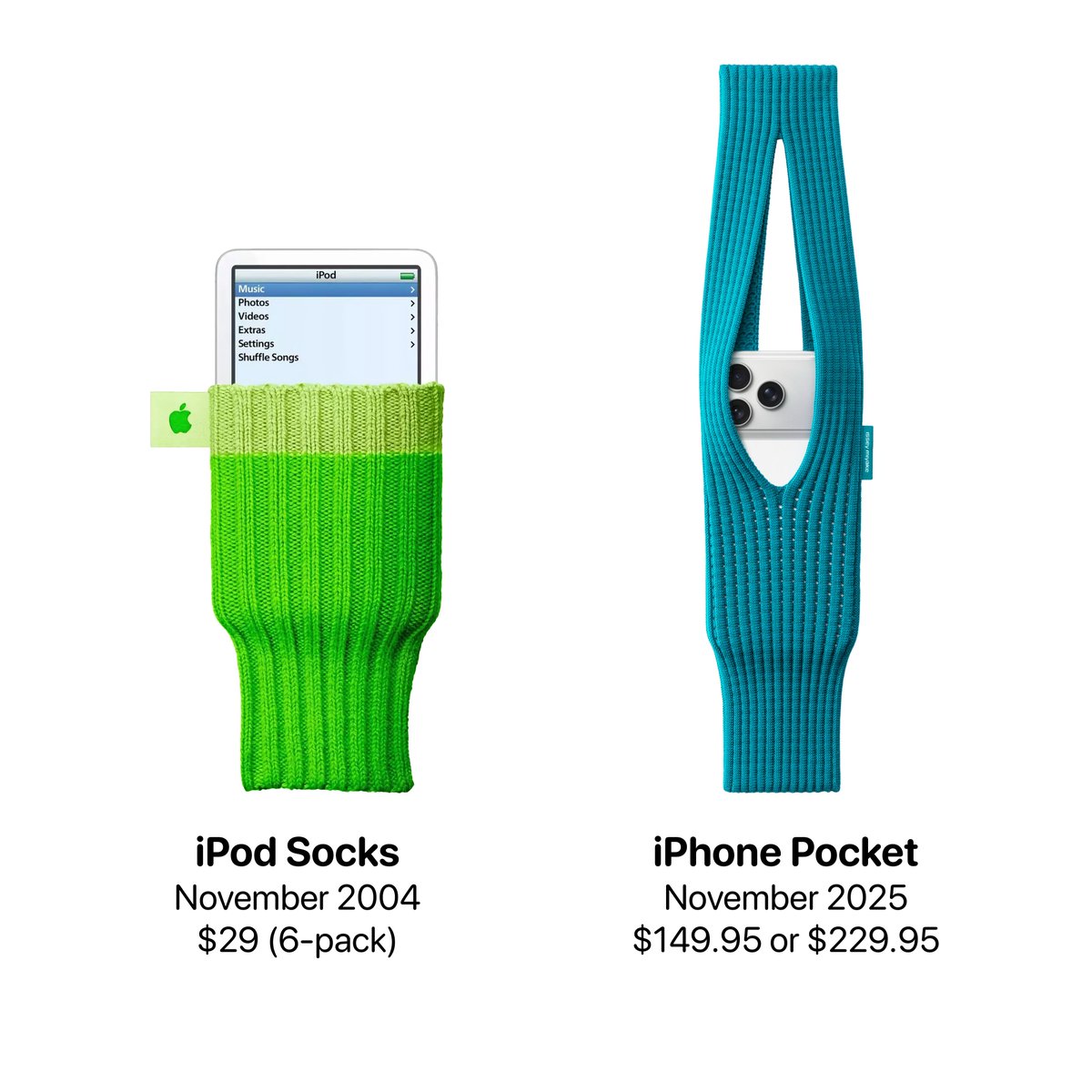21 years later, Apple made socks again