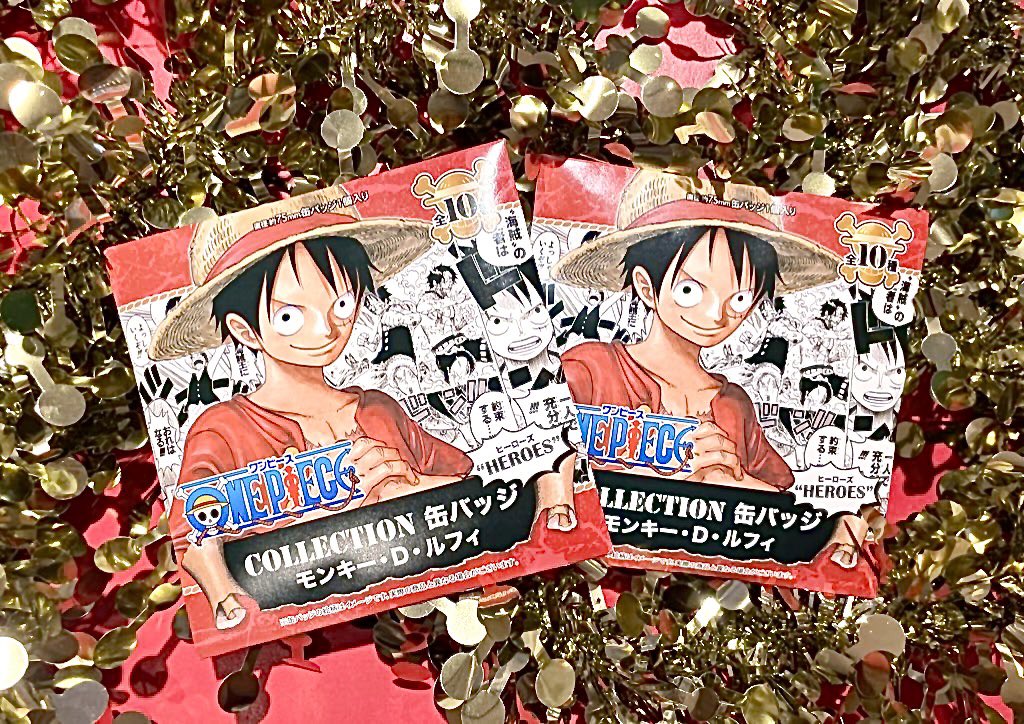 おすすめ】原画商品 コレクション缶バッジ“HEROES” モンキー・D