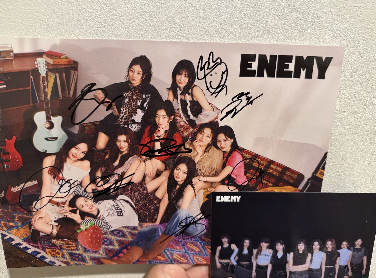 TWICE ENEMY サイン 全員 全サ サイン会 TWICE ENEMY サイン 全員 全サ