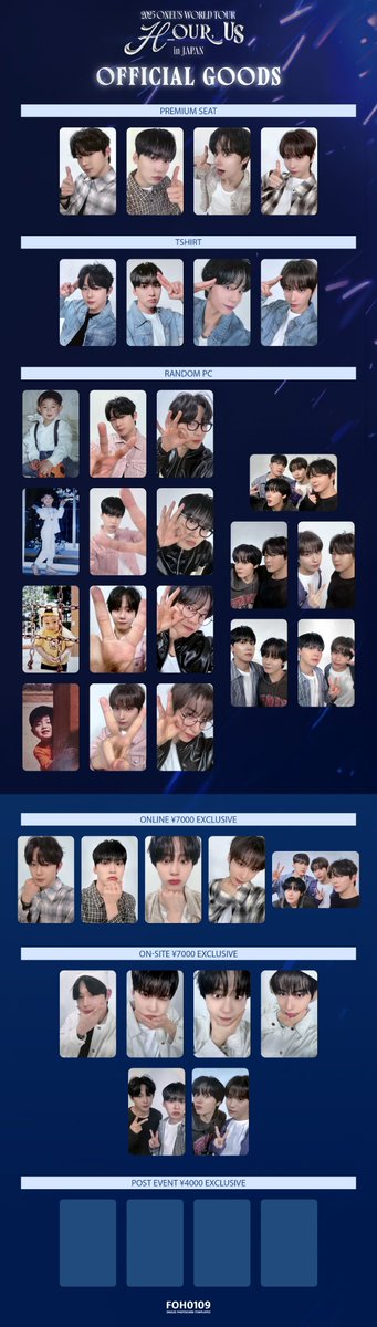 ONEUS Photocard Template 2025 ONEUS WORLD TOUR [H_OUR, US] in