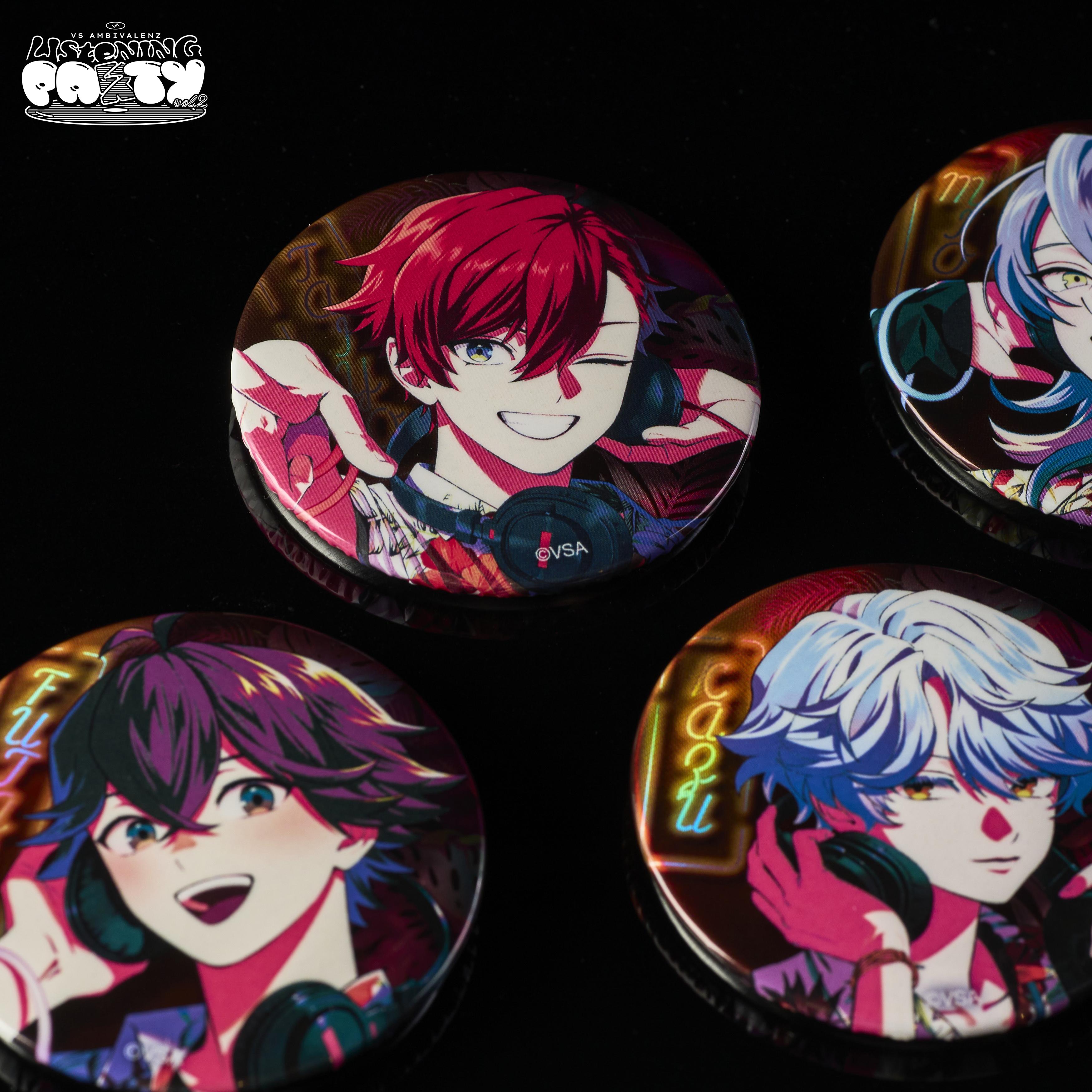 ビバレン イッセイ 缶バッジ The Chain XlamV トレーディングホロ缶