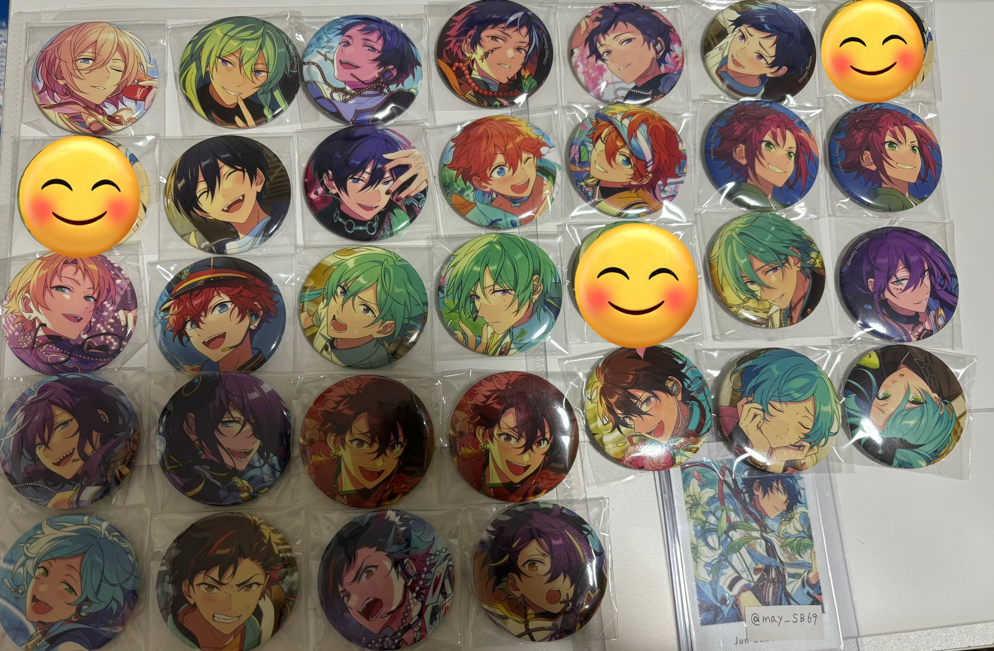 伏見弓弦 2024 Aug 缶バッチ45点セット 伏見弓弦 2024 Aug 缶バッチ45