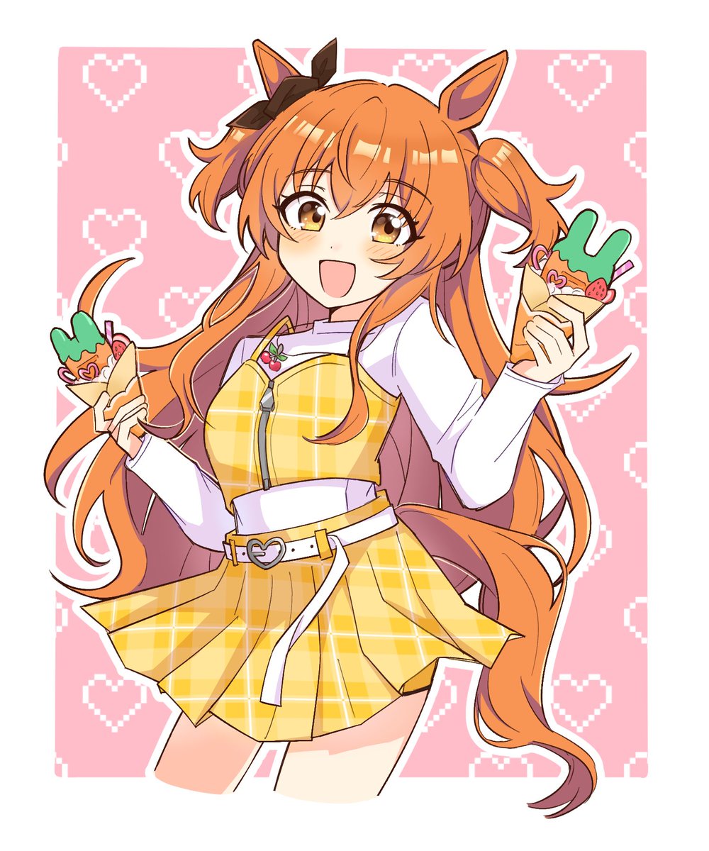 私服解放した〜！🥕 #ウマ娘 #マヤノトップガン