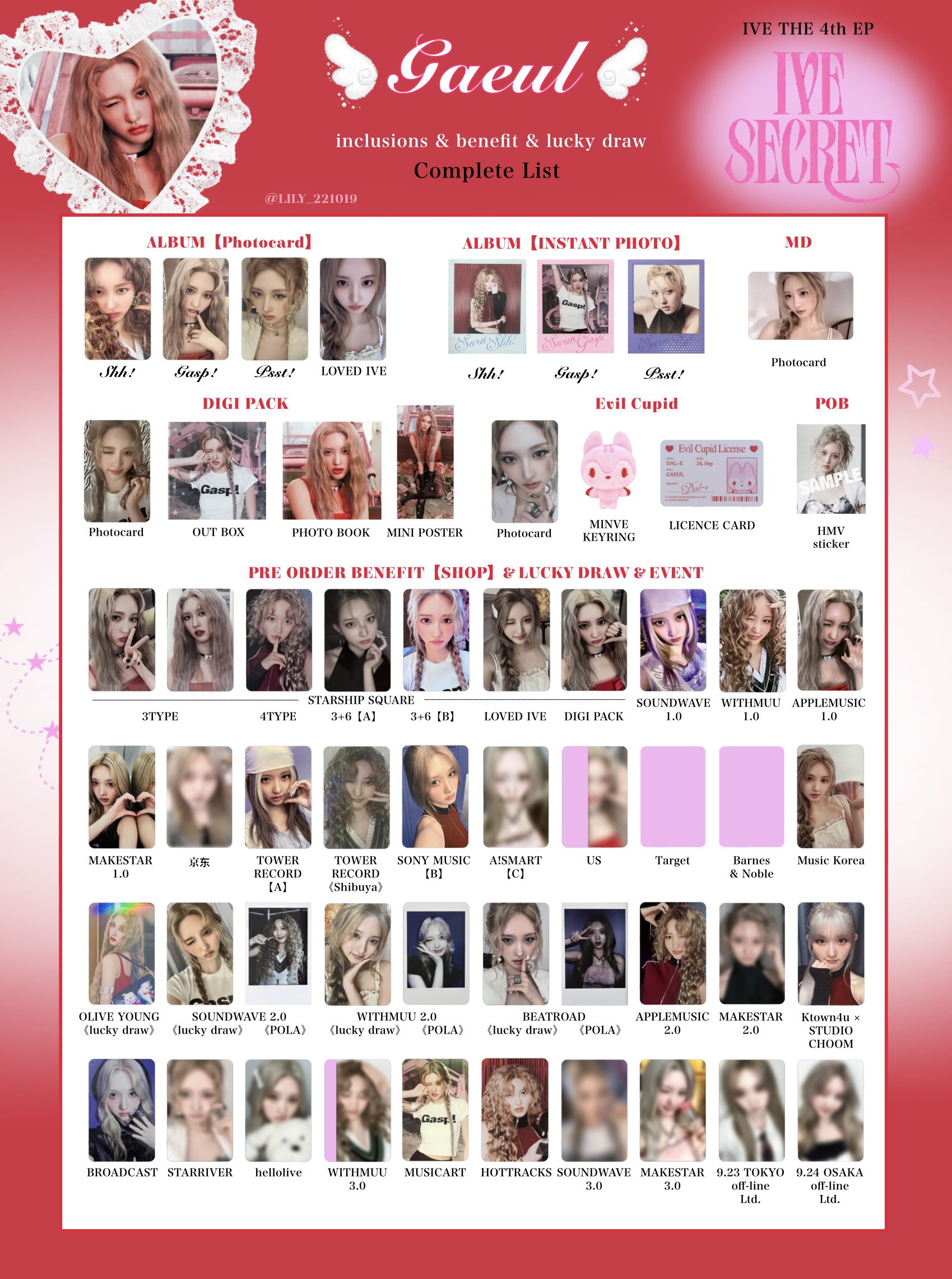 ive be alright 大阪 10/13会場限定 トレカ 6種 コンプ IVE Be Alright