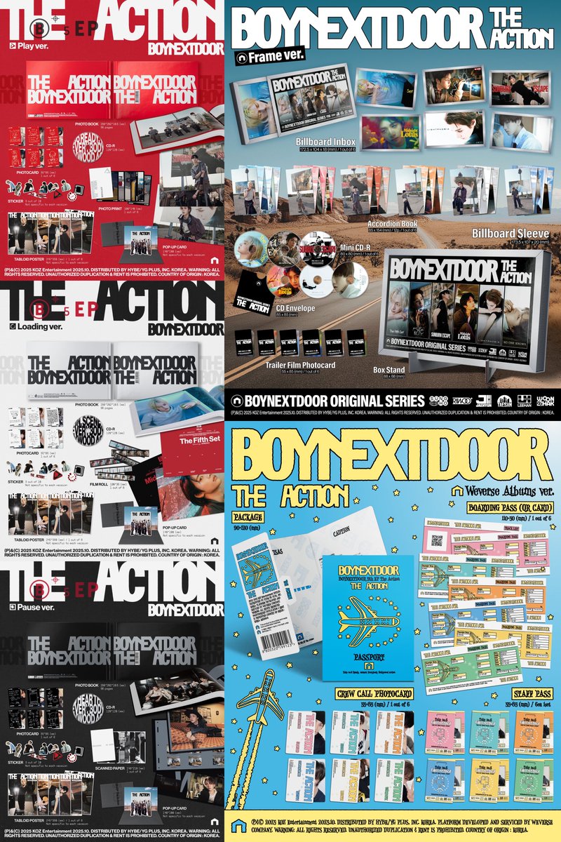 📢］BOYNEXTDOOR 5th EP [The Action] ＼ アルバムの特典トレカ ツリー