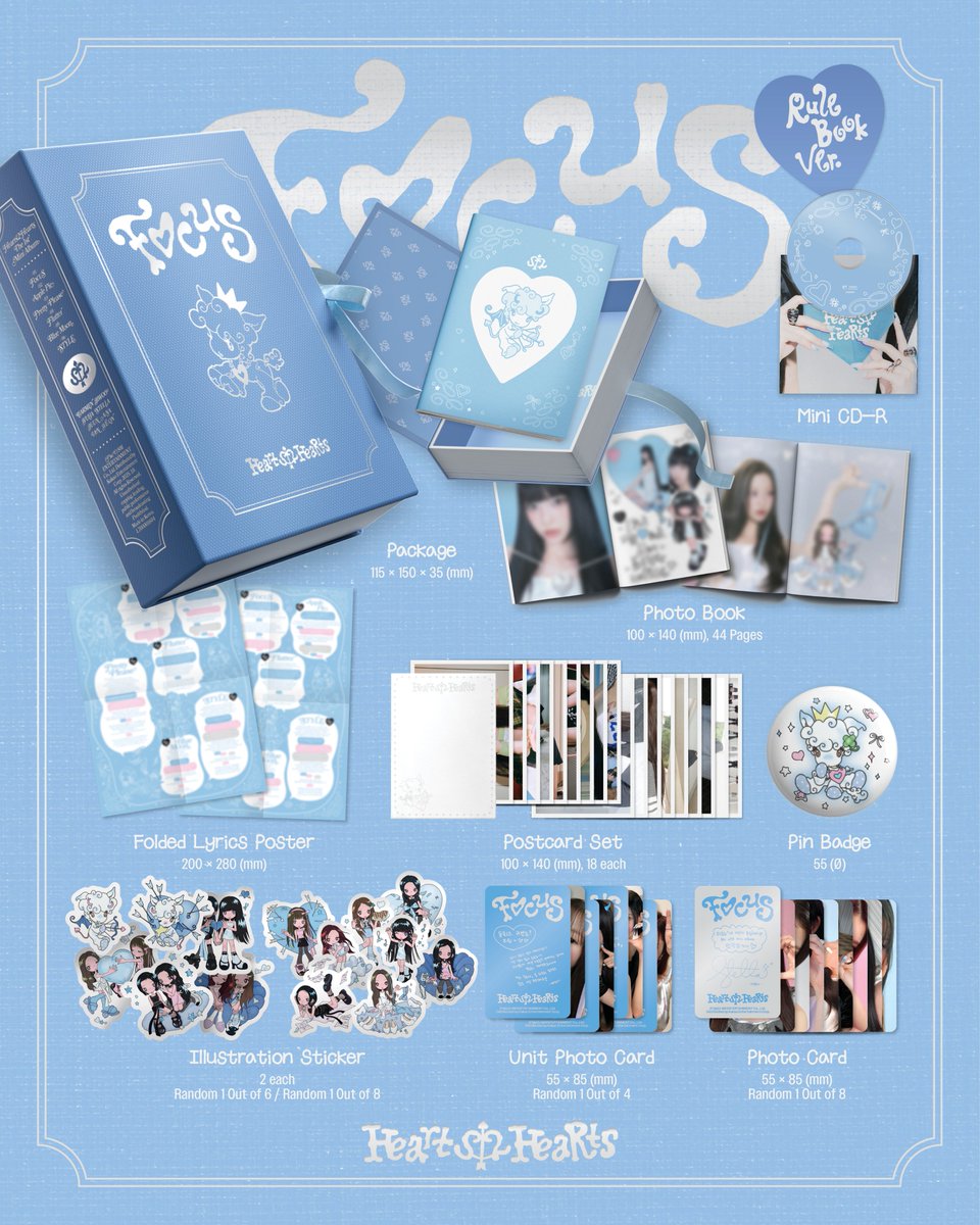 Hearts2Hearts 'FOCUS' Album Details (Rule Book Ver.) Hearts2Hearts