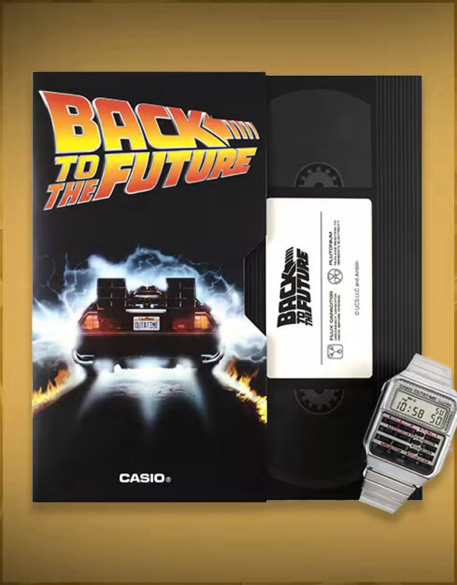 CASIO CLASSIC x BACK TO THE FUTURE 映画公開40周年記念コラボ