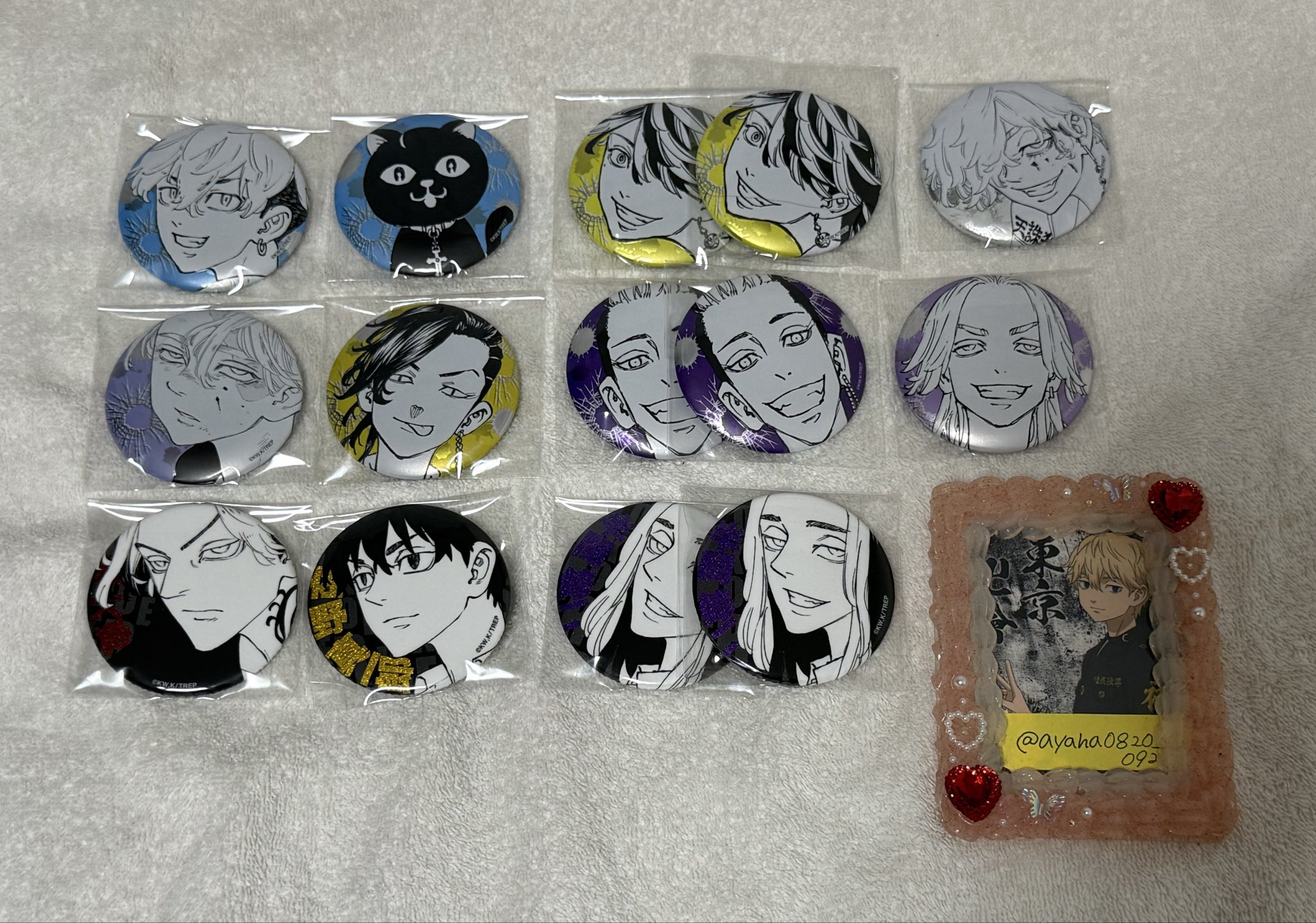 佐野真一郎 新体験展 グリッター缶バッジ 佐野真一郎 新体験展