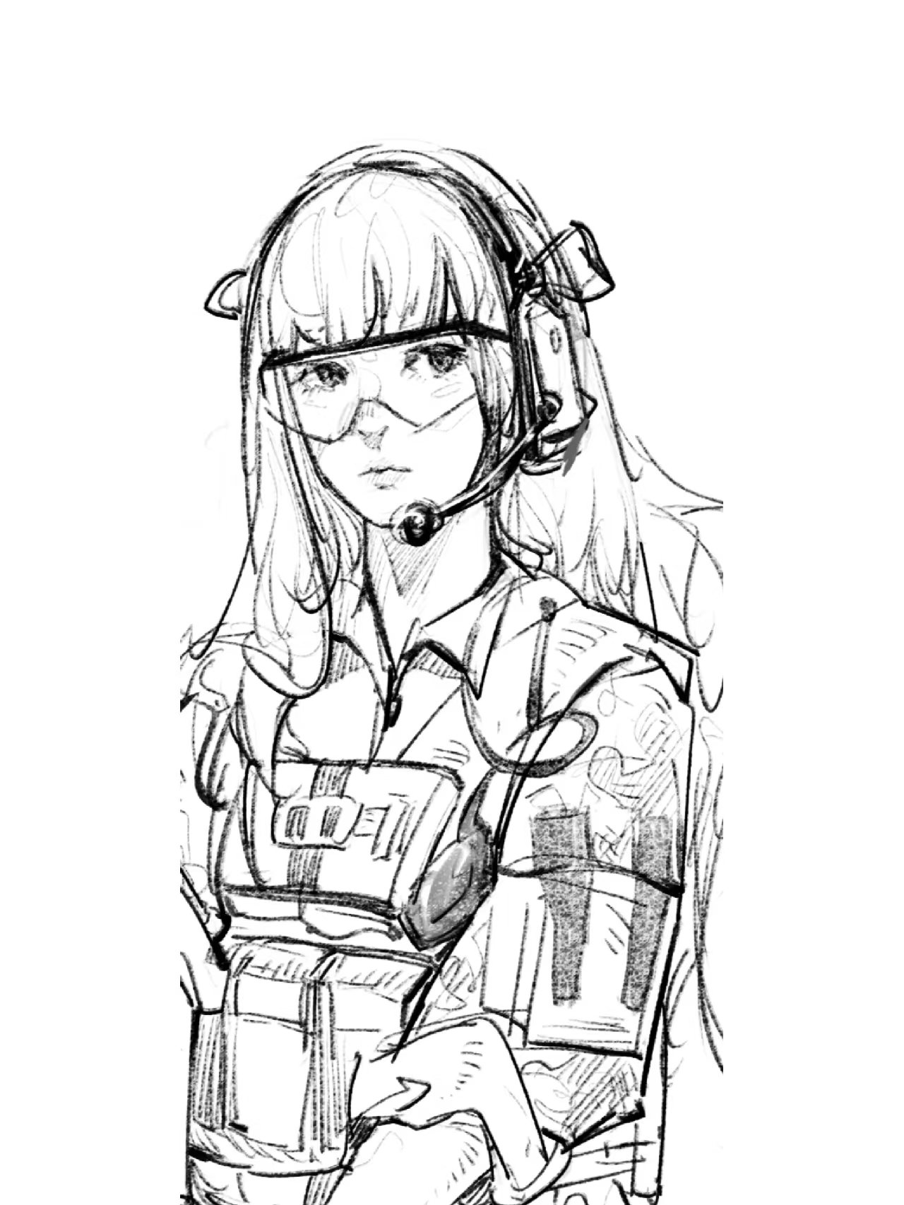 手描きイラスト・リクエスト・バリアス7・スケッチブック 手描き