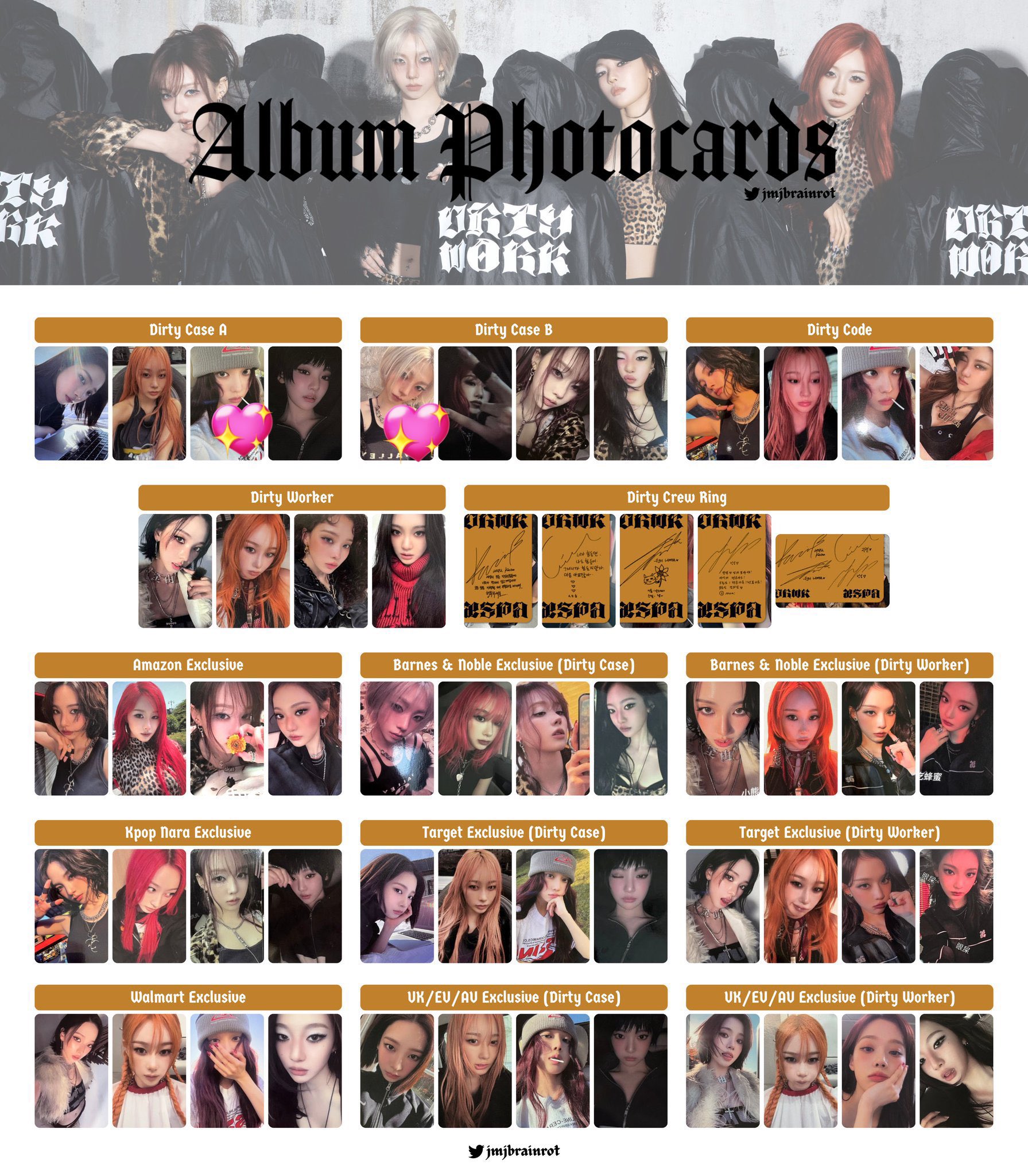 aespa Dirty Work ワーナー 特典 ケミ 10枚 トレカ aespa Dirty Work