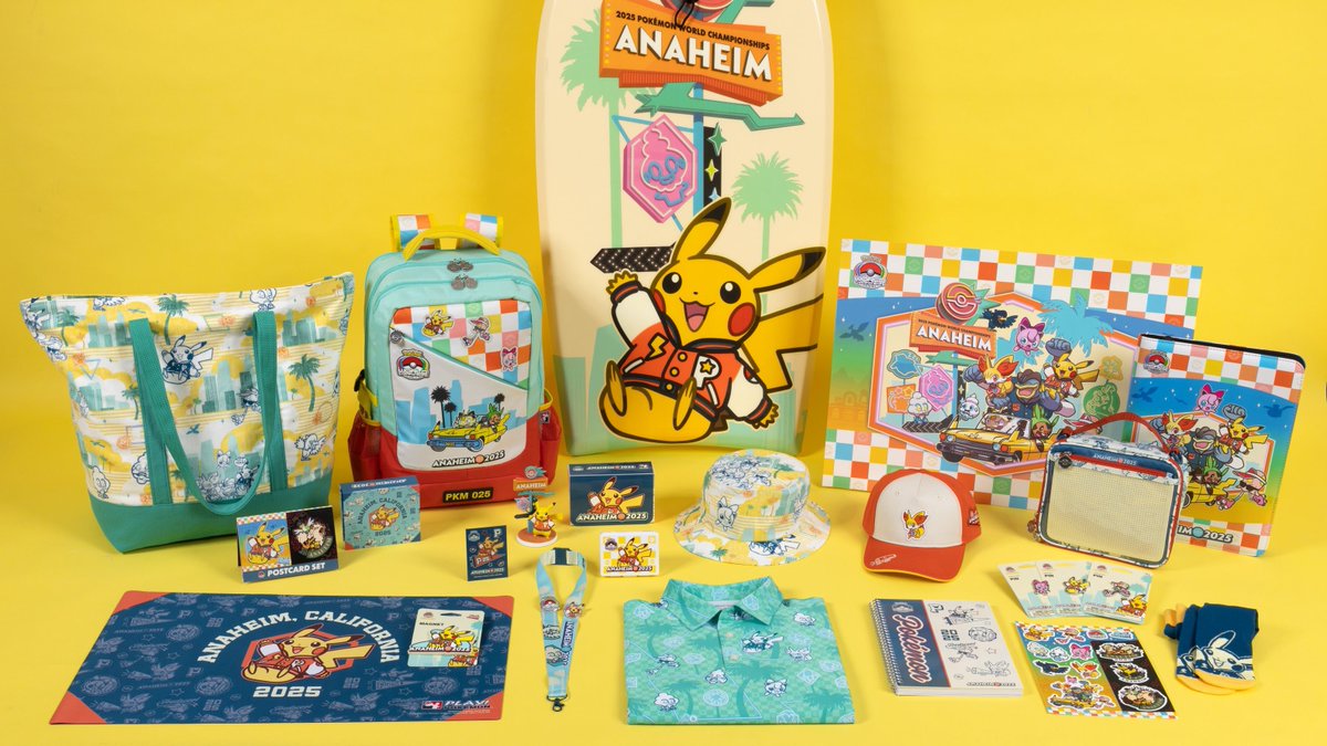 海外ポケカ ニュース🍄】 WCS2025アナハイムを彩るポケモングッズの