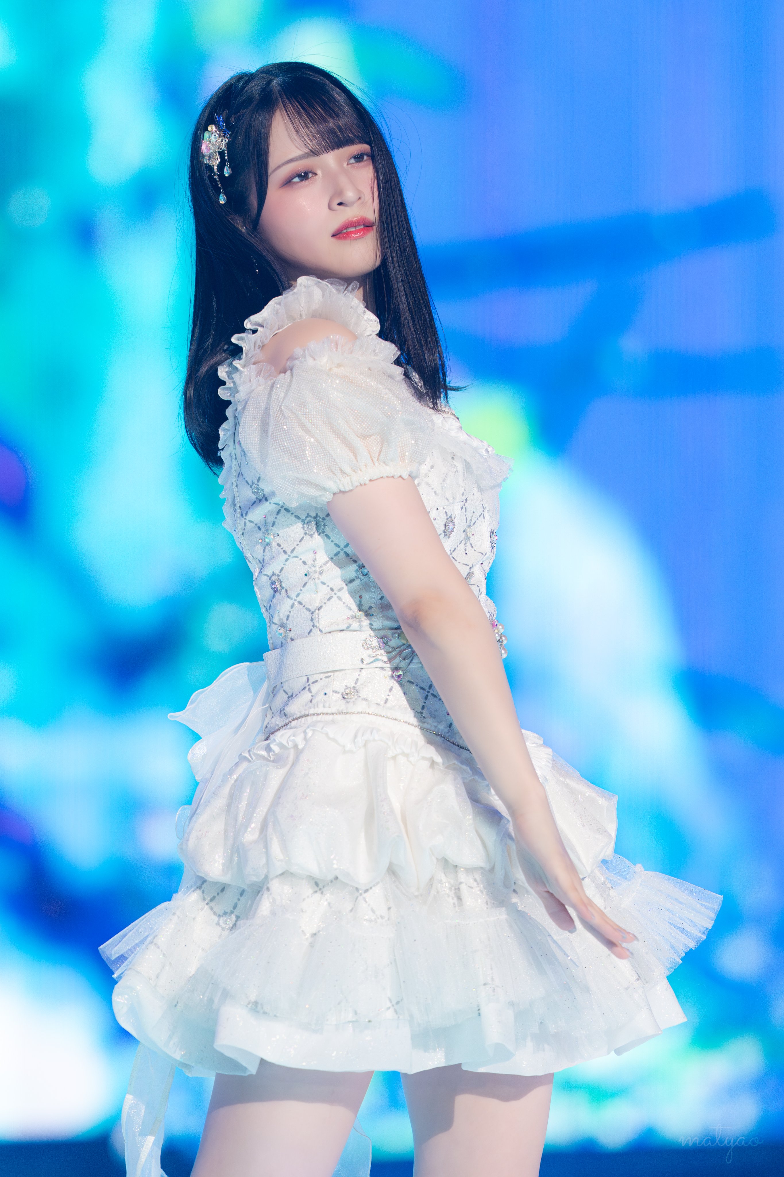 佐々木舞香 直筆 ヒキ 生写真 黒衣装 アリーナ衣装 =LOVE イコラブ