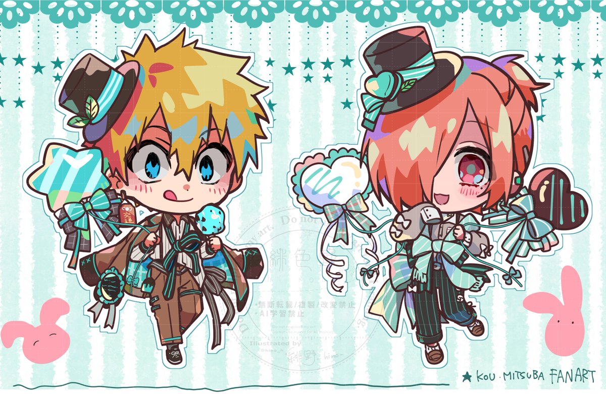 ▽#地縛少年花子くん2×ファミリーマート チョコミントイラストの光