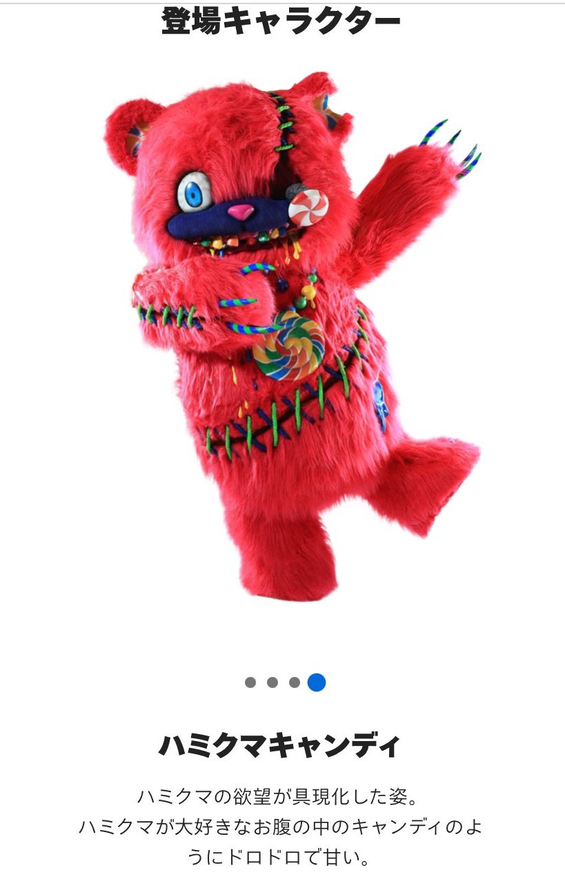 usj ユニバ ハミクマキャンディぬいぐるみ ハミクマ ハミクマパンク