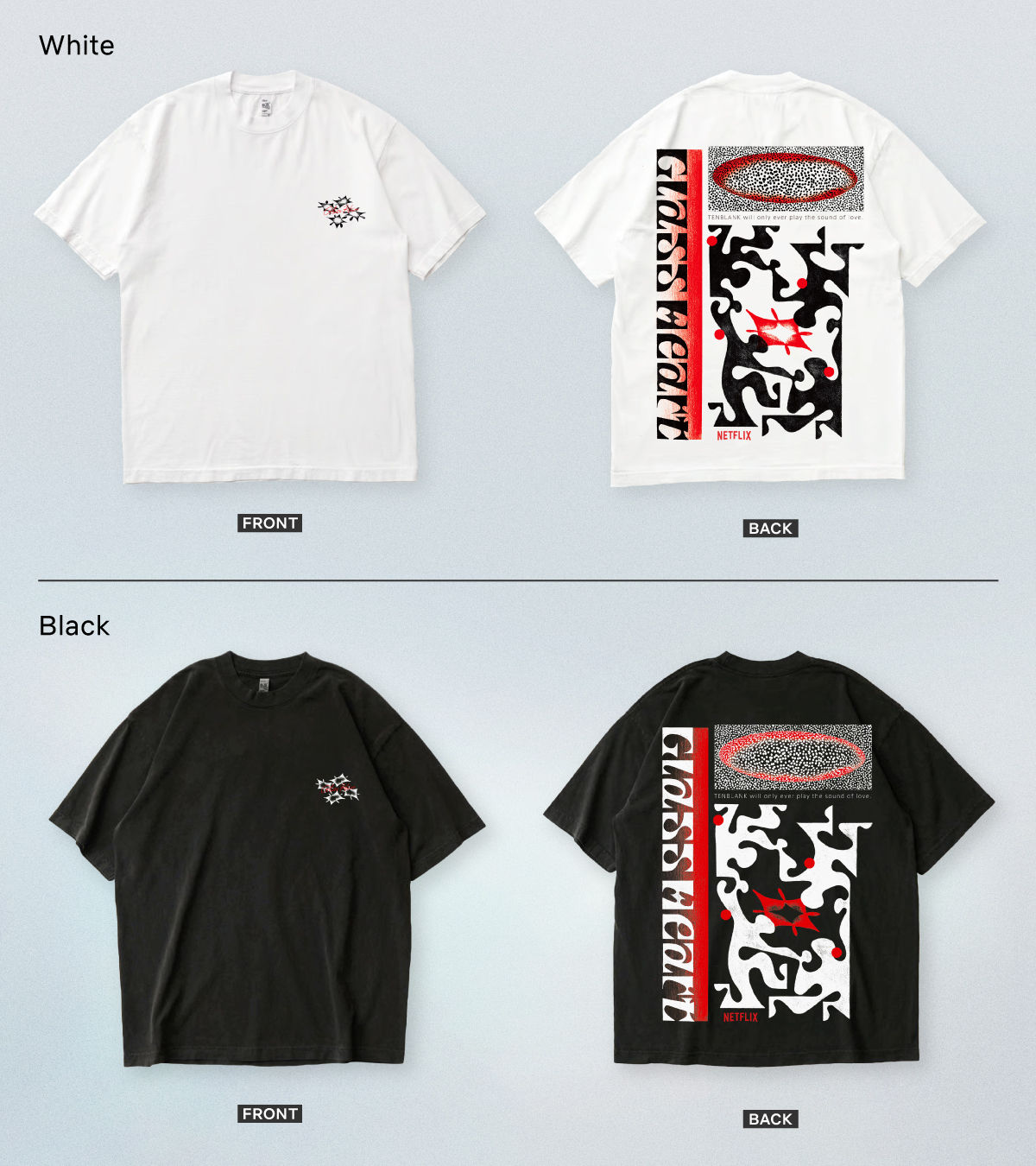 グラスハート エキストラ Tシャツ リストバンド TENBLANK Glass Heart