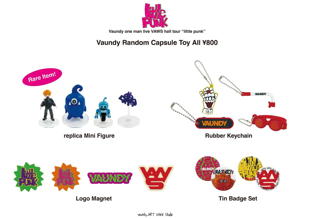 Vaundy one man live VAWS hall tour “little punk” OFFICIAL GOODS