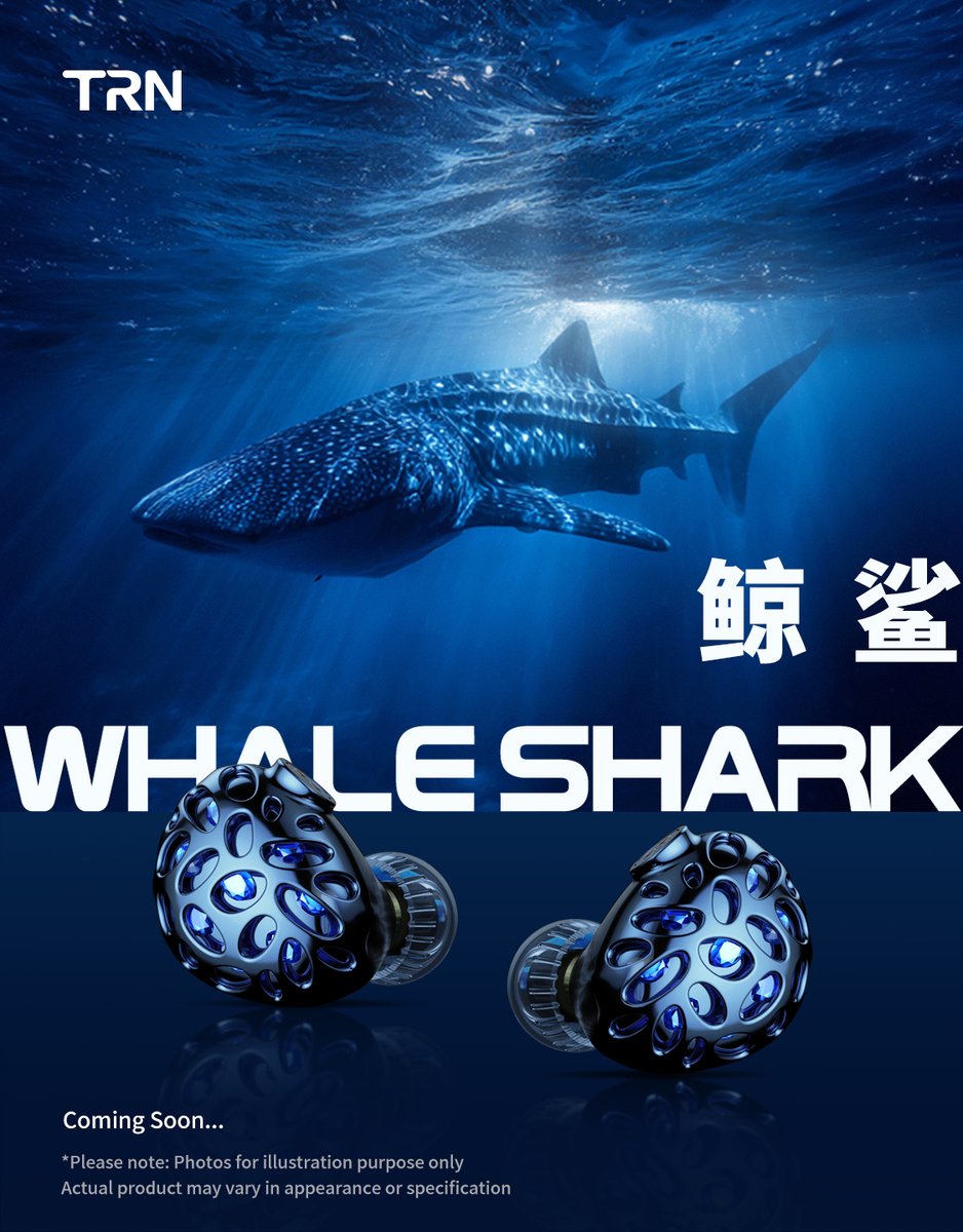 TRN Whale Shark Coming Soon ..🥳🥳 #TRN #イヤホン #オーディオ