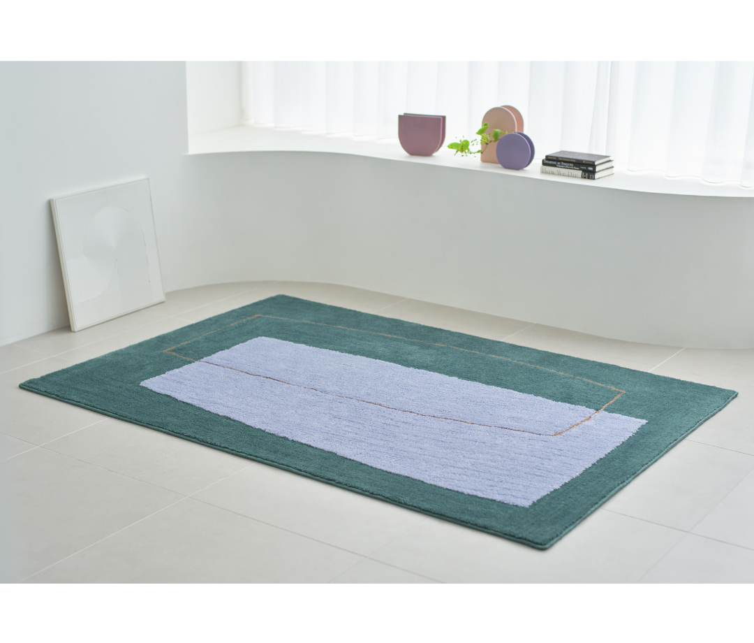 新作ラグをご紹介！ ゆるやかなラインの抽象柄を、凹凸で表現した