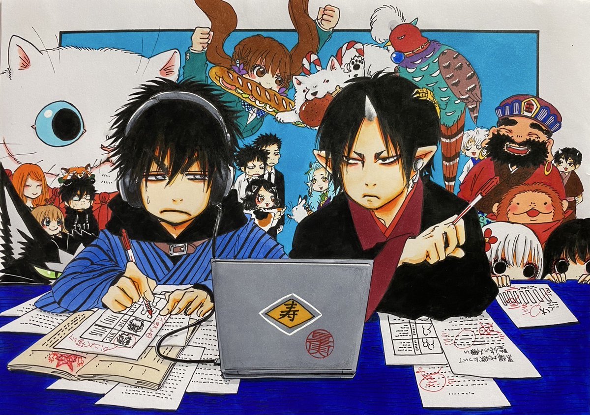 x=x=x=x=x=x=x #江口夏実 先生描き下ろし #鬼灯の冷徹 × #出禁のモグラ