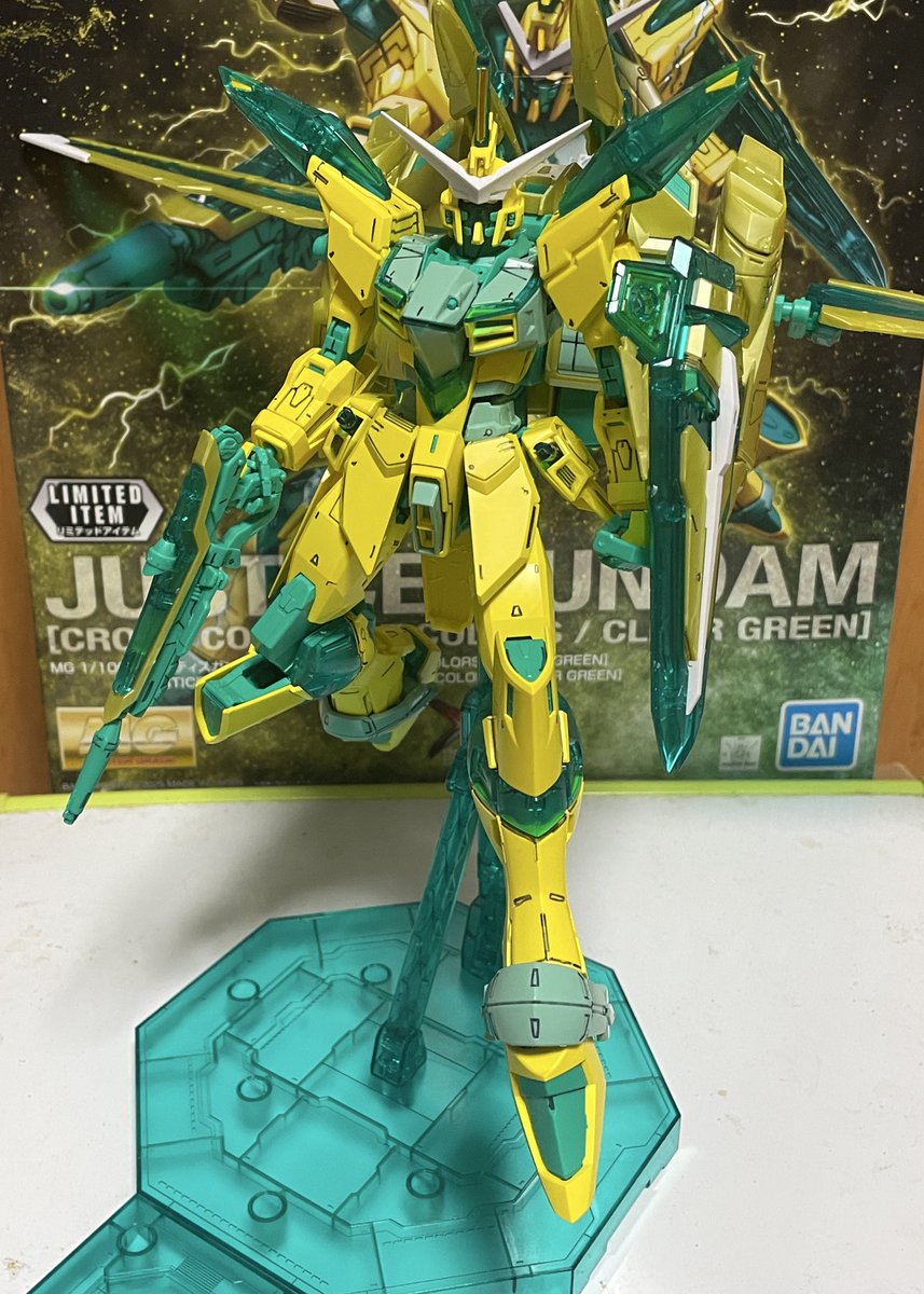 MGジャスティスガンダム［クロスコントラストカラーズ/クリアグリーン