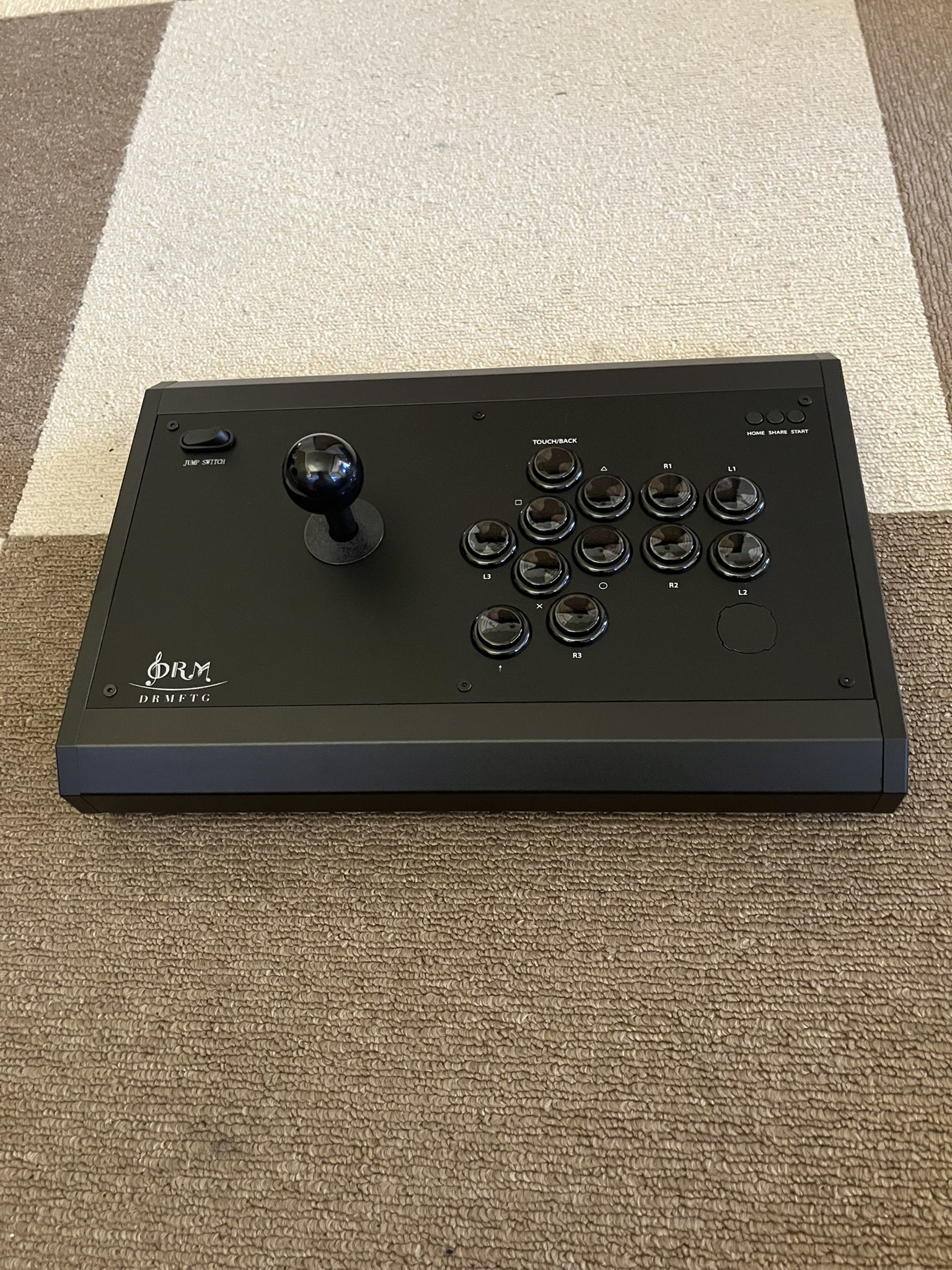 DRMFTG JS アーケードコントローラー 天板クリアパネル付き DRMFTG JS