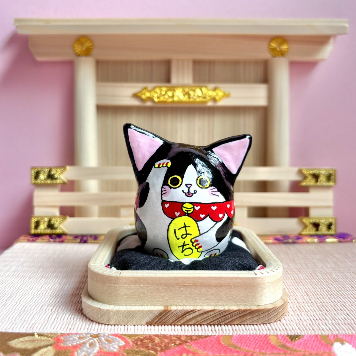 ちいかわ 招福 ハチワレ マスコット ぬいぐるみ 招き猫 ちいかわ 招福