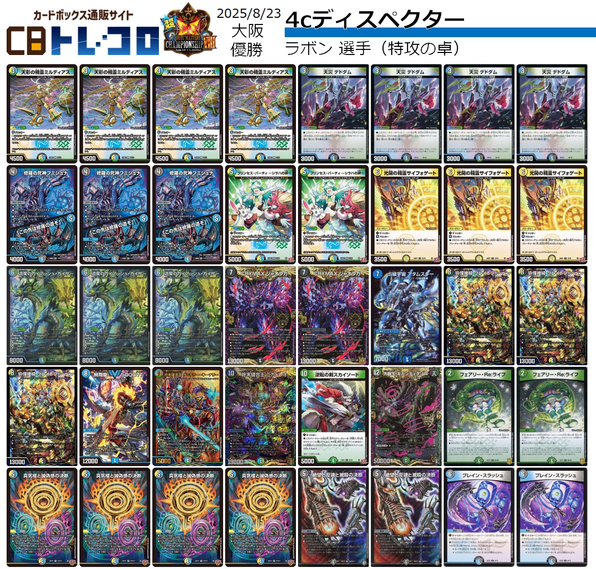 4cディスペクター 超CS優勝 パーフェクトペテンシー 4cディスペクター