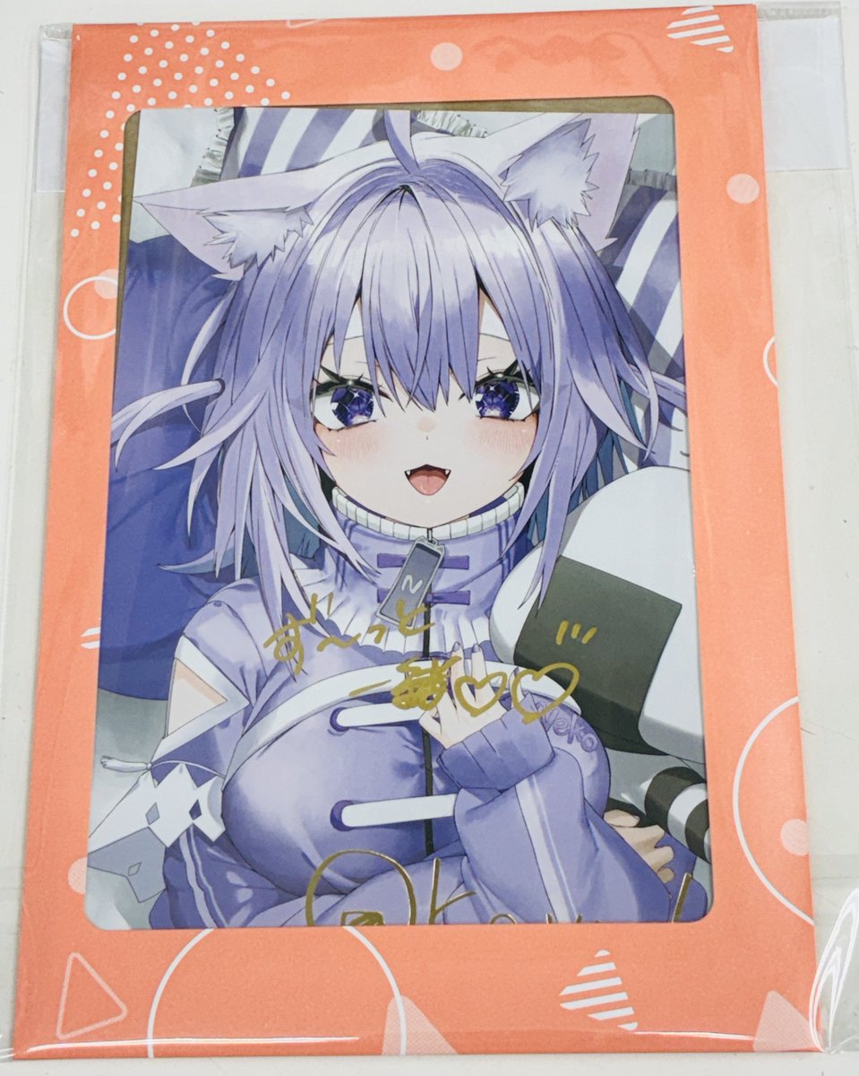 C107 AHO-CROSS 猫又おかゆ 等身大タペストリー ホロライブ 猫又おかゆ