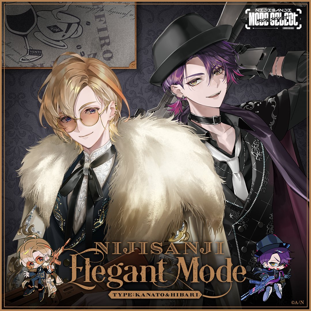 NIJISANJI Elegant Mode Type：Kanato&Hibari グッズ販売開始！】 8/27